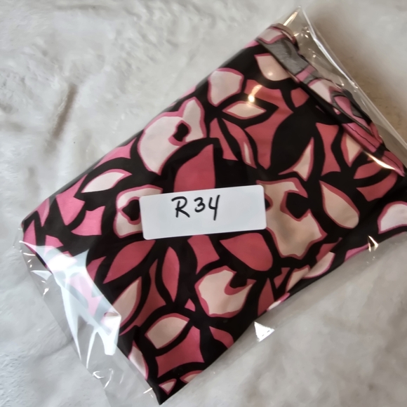 LANE BRYANT 100% Silk Skirt Womens 14/16 Brown Pink Abstract Flowy Slimming - Picture 9 of 9